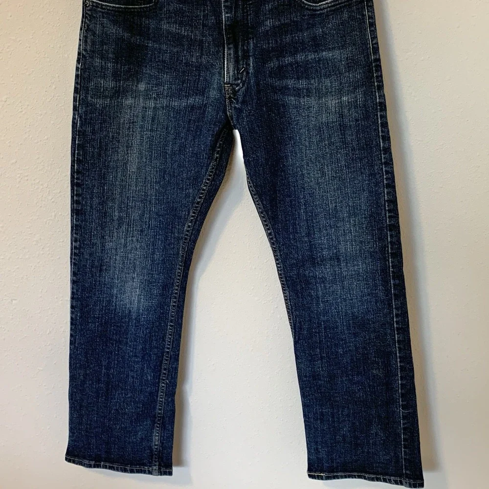 Levi's 514 Jeans Men's Straight Fit Blue Dark Wash Denim 38x30